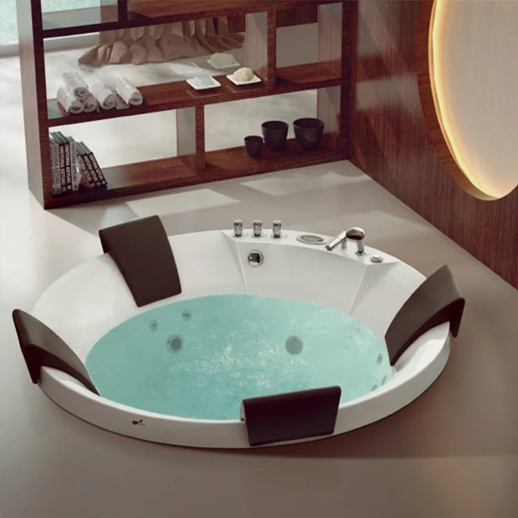 Proway Bathtub Indoor Soaking Drop in Portable Adult Bathtub, Acrylic Glass Bathtub Plastic Adult