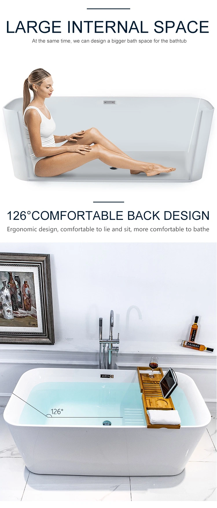 Cheap Modern Upc Acrylic Freestanding Bathtub