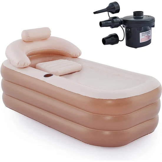 Free Standing Foldable Bathtub Portable Plastic Adult Bath Tub