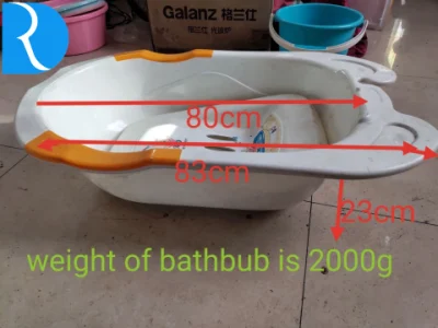 Plastic Injection Baby Use Bathtub (with lying plate and insert)