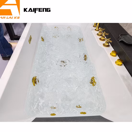Bathroom Freestanding Whirlpool Bathtub, Acrylic Massage Bathtub (KF